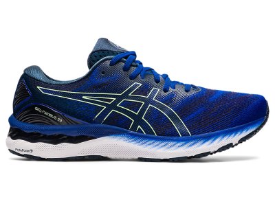 Tenis Para Correr Asics Gel-nimbus 23 Hombre Azules Verdes Claro | MX4919-152