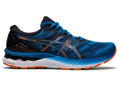 Tenis Para Correr Asics Gel-nimbus 23 Hombre Azules Negros | MX9557-999