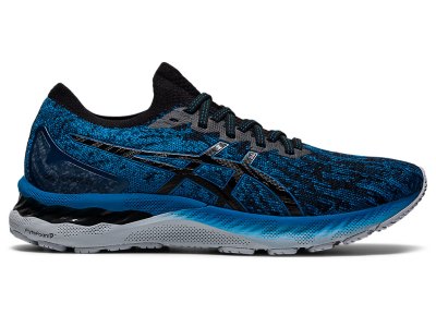 Tenis Para Correr Asics Gel-nimbus 23 Knit Hombre Azules Negros | MX8161-506