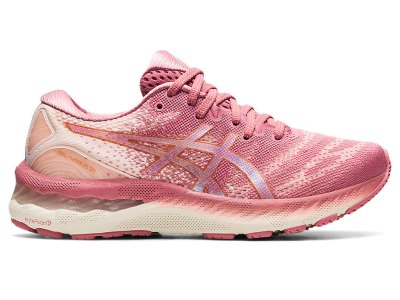 Tenis Para Correr Asics Gel-nimbus 23 Mujer Rosas | MX8494-760