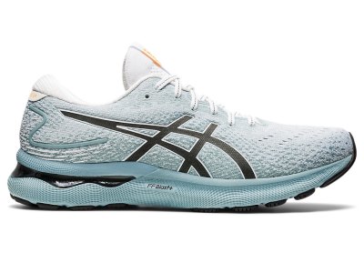 Tenis Para Correr Asics Gel-nimbus 24 Hombre Grises Claro Blancos | MX2270-994