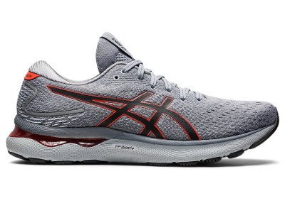 Tenis Para Correr Asics Gel-nimbus 24 Hombre Grises Rosas | MX4995-831