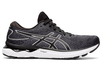 Tenis Para Correr Asics Gel-nimbus 24 Hombre Negros Blancos | MX6848-906