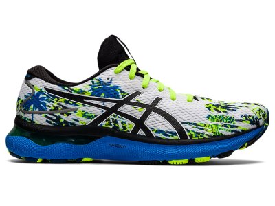 Tenis Para Correr Asics Gel-nimbus 24 Hombre Blancos Negros | MX7571-120