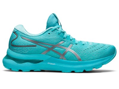 Tenis Para Correr Asics Gel-nimbus 24 Lite-show Mujer Grises Verde Menta | MX0304-659