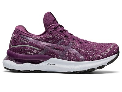 Tenis Para Correr Asics Gel-nimbus 24 Mk Mujer Morados Oscuro Rosas | MX5222-713