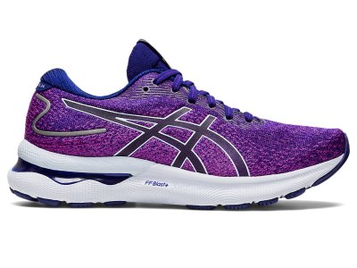 Tenis Para Correr Asics Gel-nimbus 24 Mujer Morados Azules Claro | MX1595-715