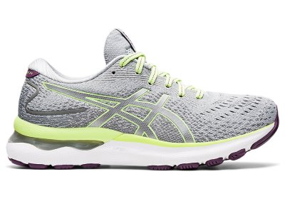 Tenis Para Correr Asics Gel-nimbus 24 Mujer Grises Verdes Claro | MX1608-054