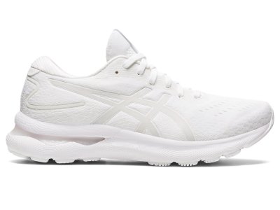 Tenis Para Correr Asics Gel-nimbus 24 Mujer Blancos Blancos | MX2531-222