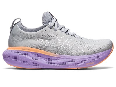 Tenis Para Correr Asics Gel-nimbus 25 Mujer Grises Plateados | MX0786-062