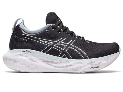 Tenis Para Correr Asics Gel-nimbus 25 Mujer Negros Azules | MX3579-925