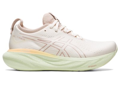 Tenis Para Correr Asics Gel-nimbus 25 Mujer Creme Coral Claro | MX3970-882