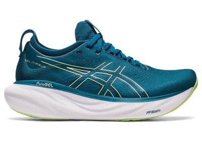 Tenis Para Correr Asics Gel-nimbus 25 Mujer Turquesa Verdes Claro | MX6141-418