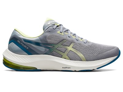 Tenis Para Correr Asics Gel-pulse 13 Hombre Grises Amarillos | MX1351-487