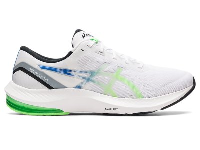 Tenis Para Correr Asics Gel-pulse 13 Hombre Blancos Verdes Claro | MX2369-338