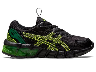 Tenis Para Correr Asics Gel-quantum 90 3 Niños Negros Amarillos | MX3086-487