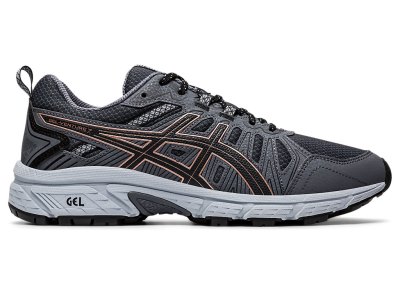 Tenis Para Correr Asics Gel-ventuRE 7 Mujer Grises Oscuro Rosas Dorados | MX7273-354