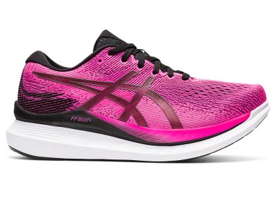 Tenis Para Correr Asics Glideride 3 Mujer Rosas Negros | MX5739-439