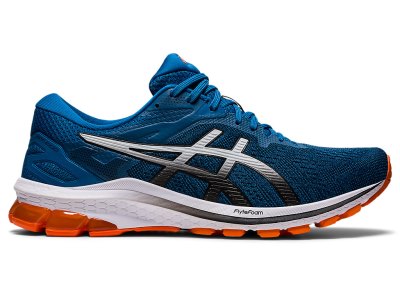 Tenis Para Correr Asics Gt-1000 10 Hombre Azules Negros | MX0674-656