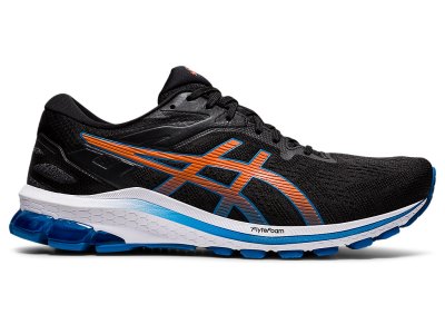 Tenis Para Correr Asics Gt-1000 10 Hombre Negros Azules | MX5354-700