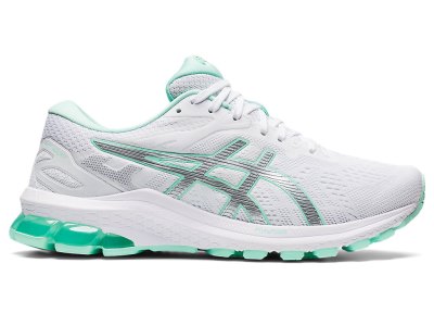 Tenis Para Correr Asics Gt-1000 10 Mujer Blancos Plateados | MX0179-644