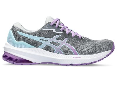 Tenis Para Correr Asics Gt-1000 11 Mujer Grises Lavanda | MX1318-665