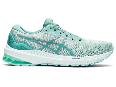 Tenis Para Correr Asics Gt-1000 11 Mujer Verde Oliva Azules Claro | MX1632-412