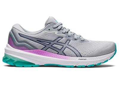 Tenis Para Correr Asics Gt-1000 11 Mujer Grises Azules | MX8032-521