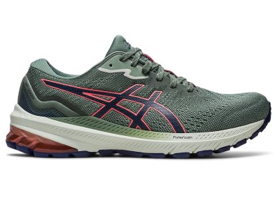 Tenis Para Correr Asics Gt-1000 11 Tr NatuRE Bathing Mujer Verde Oliva Coral | MX8477-503