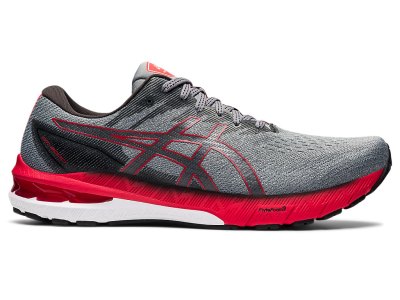 Tenis Para Correr Asics Gt-2000 10 Hombre Grises Rojos | MX5510-613