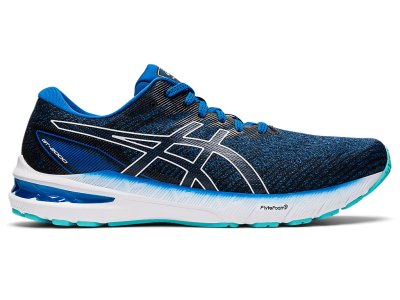 Tenis Para Correr Asics Gt-2000 10 Hombre Azules Blancos | MX6325-960