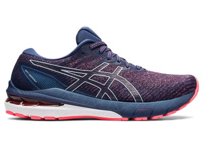 Tenis Para Correr Asics Gt-2000 10 Mujer Coral Azules | MX3907-624