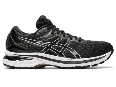 Tenis Para Correr Asics Gt-2000 9 Mujer Negros Blancos | MX3471-100