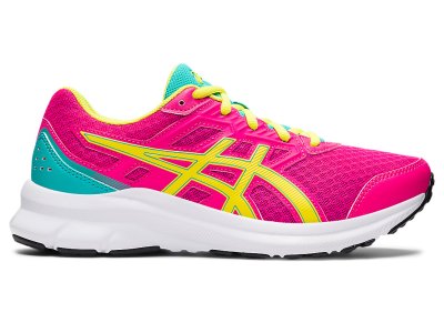 Tenis Para Correr Asics Jolt 3 Niños Rosas Amarillos | MX3351-914