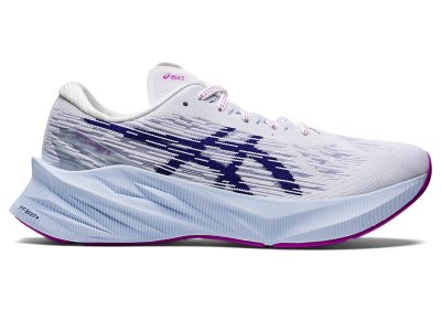 Tenis Para Correr Asics Novablast 3 Mujer Blancos Azules | MX2755-469