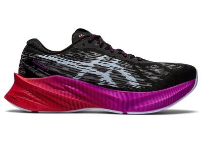 Tenis Para Correr Asics Novablast 3 Mujer Negros Azules Claro | MX4037-488