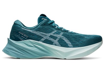 Tenis Para Correr Asics Novablast 3 Mujer Azules Claro Verdes Oscuro Azules | MX8827-657