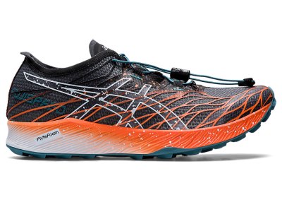 Tenis Para Trail Running Asics Fujispeed Mujer Negros Naranjas | MX1373-919