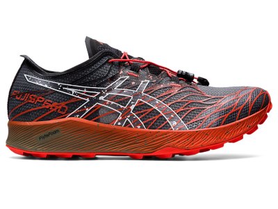 Tenis Para Trail Running Asics Fujispeed Hombre Negros Rosas | MX3063-035