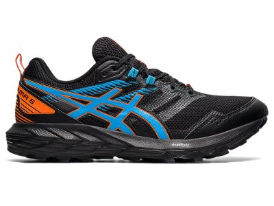 Tenis Para Trail Running Asics Gel-sonoma 6 Hombre Negros Turquesa Claro | MX8650-606