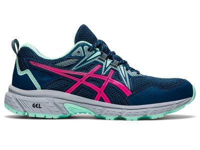 Tenis Para Trail Running Asics Gel-ventuRE 8 (D) Mujer Azules Rosas | MX0248-245