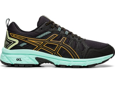 Tenis Para Trail Running Asics Gel-ventuRE 7 (D) Mujer Negros Naranjas | MX2487-286