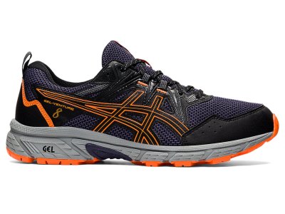 Tenis Para Trail Running Asics Gel-ventuRE 8 Hombre Negros Naranjas | MX5173-139