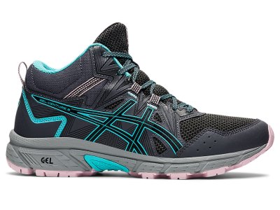 Tenis Para Trail Running Asics Gel-ventuRE 8 MT Mujer Grises Oscuro Verde Menta | MX5180-418