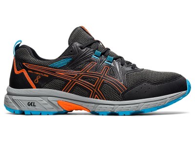 Tenis Para Trail Running Asics Gel-ventuRE 8 Hombre Negros Dorados Naranjas | MX7365-107