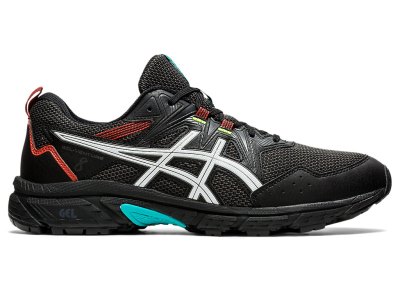 Tenis Para Trail Running Asics Gel-ventuRE 8 Hombre Grises Oscuro Blancos | MX8008-163