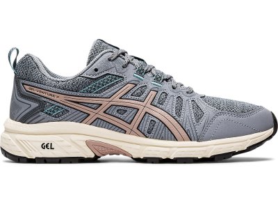 Tenis Para Trail Running Asics Gel-ventuRE 7 Mujer Grises Coral Claro | MX9337-595