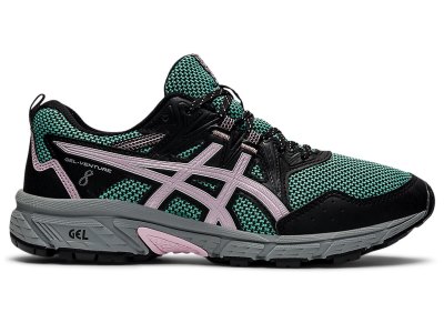 Tenis Para Trail Running Asics Gel-ventuRE 8 Mujer Verde Oliva Rosas | MX9595-538