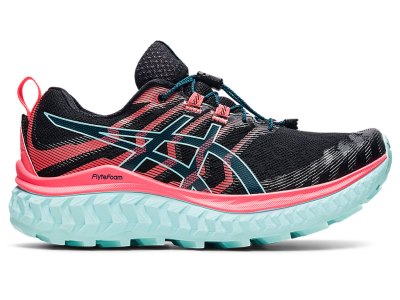 Tenis Para Trail Running Asics Trabuco Max Mujer Negros Coral | MX1613-713