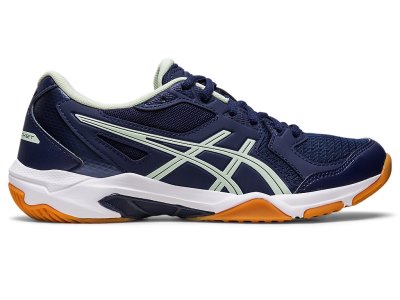 Tenis de Voleibol Asics Gel-rocket 10 Mujer Azul Marino Verdes | MX4401-848